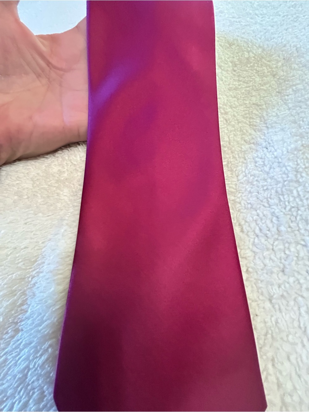 🎁3 for $30 - Burgundy Tie - Classic Solid Style